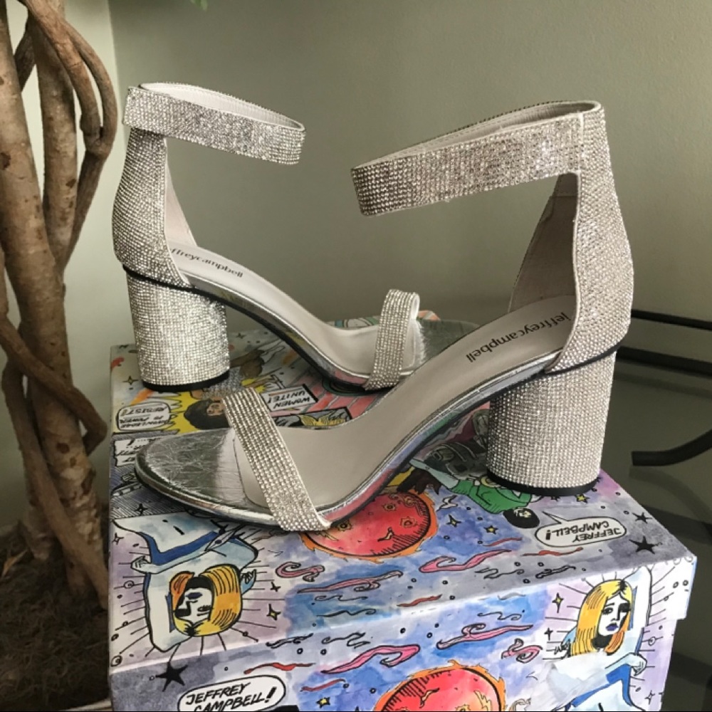 Jeffrey Campbell Crystal Heeled Sandal